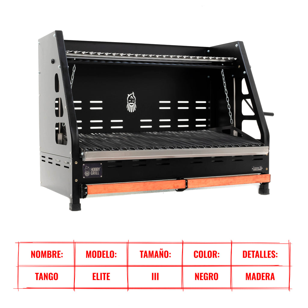 asador empotrable tango elite III detalles