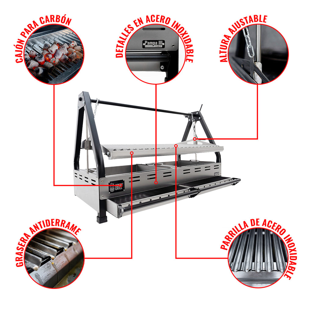 Asador Empotrable Pampa | Hobby Grill