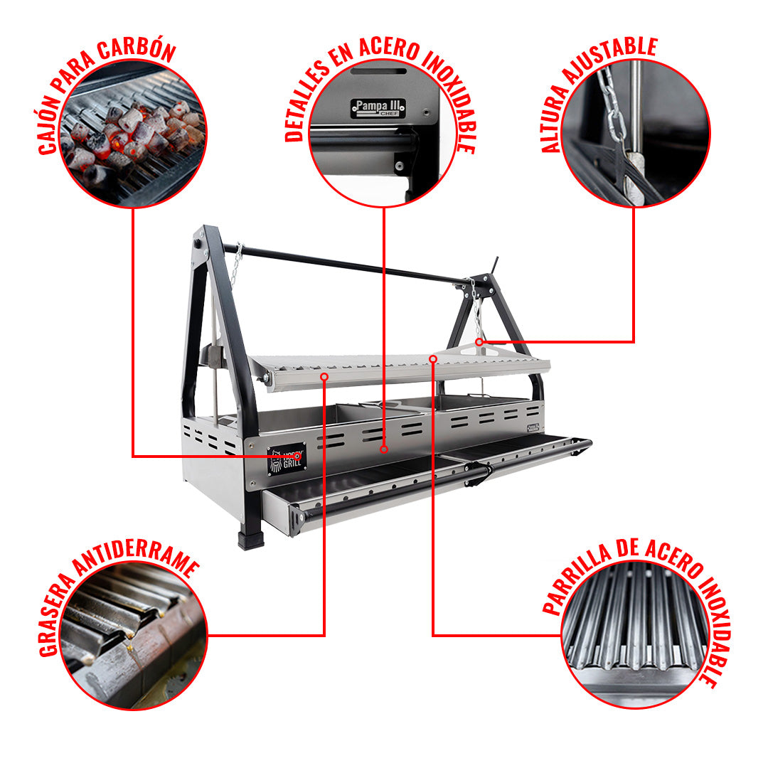 Asador Empotrable Pampa | Hobby Grill