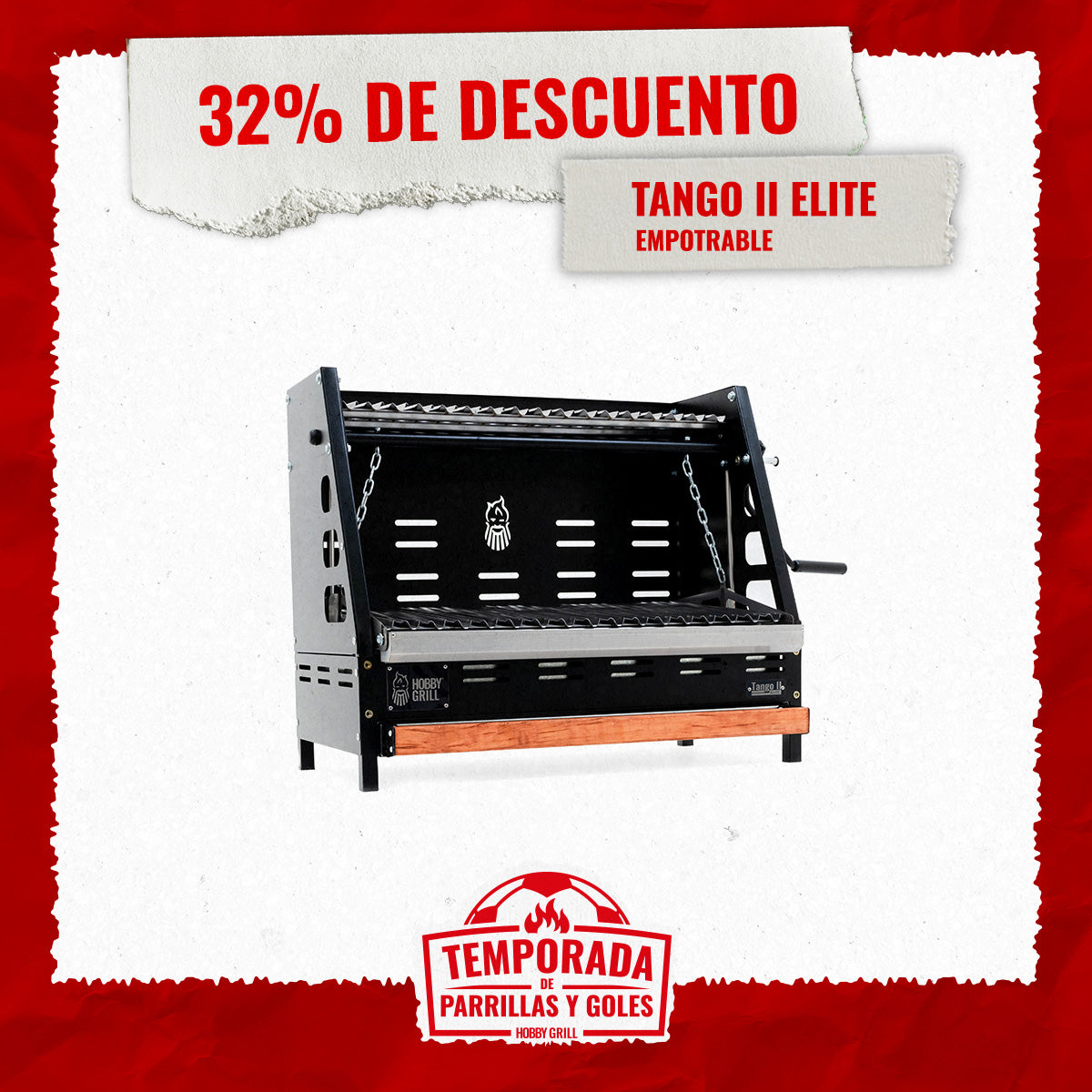 Asador Empotrable Tango | Hobby Grill
