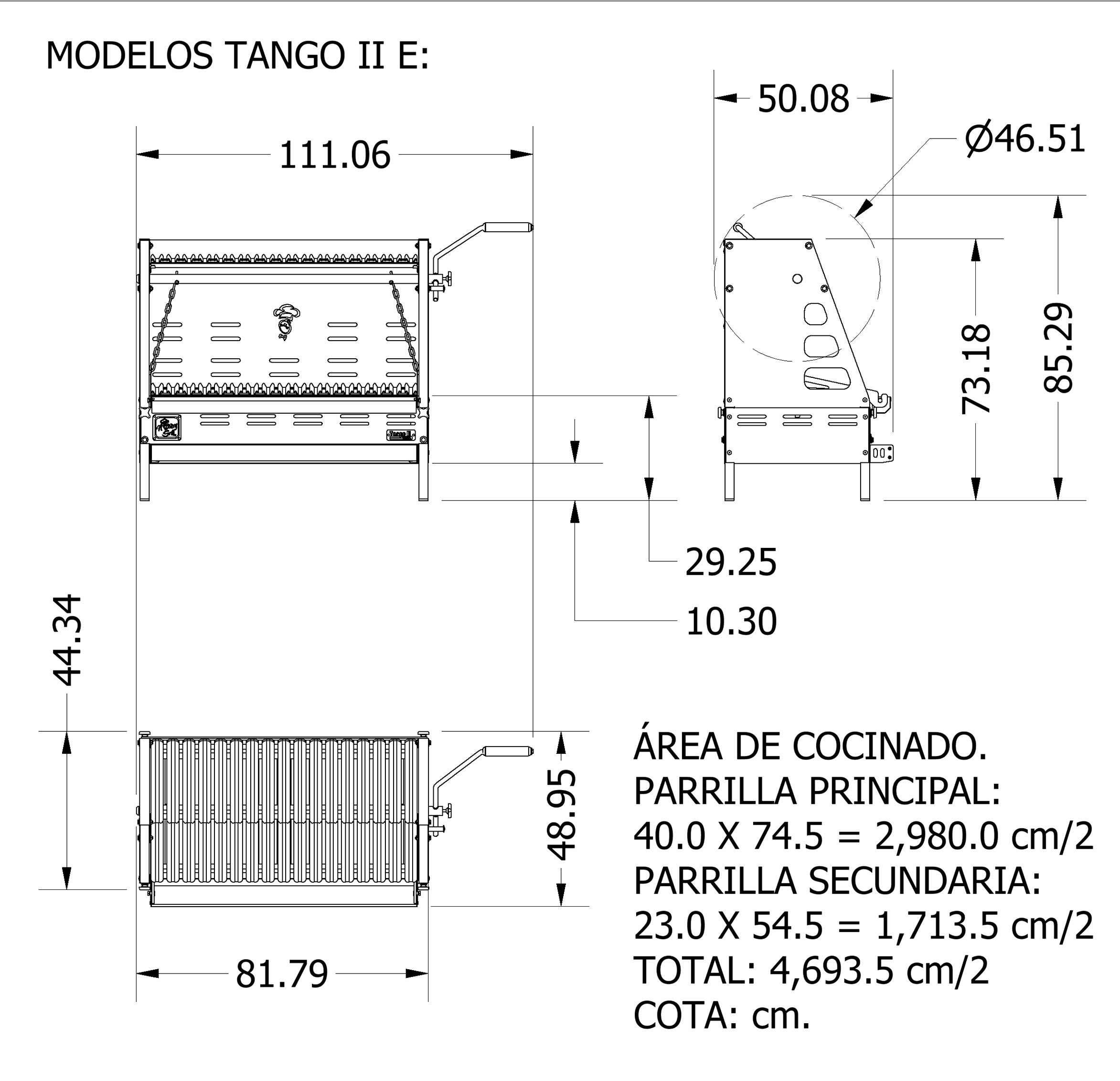 Asador Empotrable Tango | Hobby Grill